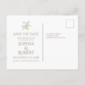 Mattiert Mistletoe Ankündigungspostkarte (Rückseite)