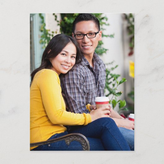 Mattiert Mistletoe Ankündigungspostkarte (Vorderseite)