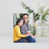 Mattiert Mistletoe Ankündigungspostkarte (Stehend Vorderseite)