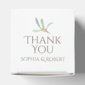 Mattiert Mistletoe Winter Wedding Geschenkschachtel (Oben)