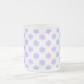 Mattiert mit Hübschen Schneeflocken Mattglastasse (Mittel)