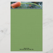 Mattiert Orange California Poppy Personalisiert Briefpapier (Vorderseite)