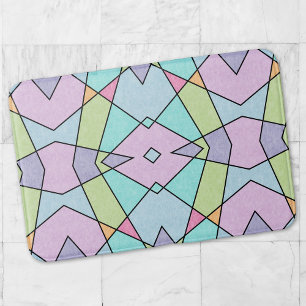 Mattiert pastellfarben Niedlich Pink Blau Abstrakt Badematte