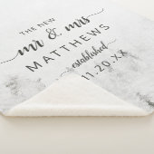 Mattiert Pines Rustic The New Mr & Mrs Newlyweds Sherpadecke (3/4)