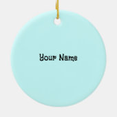 Mattiert Snowman Keramik Ornament (Hinten)