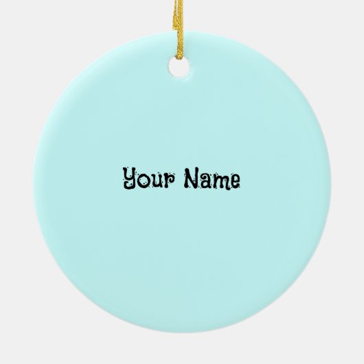 Mattiert Snowman Keramik Ornament (Hinten)