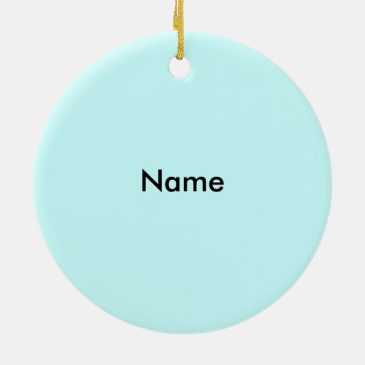 Mattiert Snowman Keramikornament (Hinten)