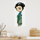 Mattiert Spring Geisha Poster (Küche)