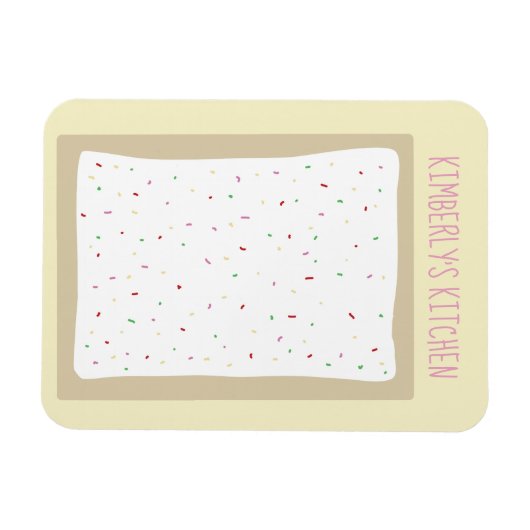 Mattiert Toaster Paste Niedlich Personalisiert Mag Magnet (Horizontal)