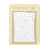 Mattiert Toaster Paste Niedlich Personalisiert Mag Magnet (Vertikal)