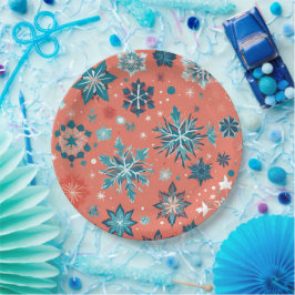 ''Mattiert Winter Elegance Christmas Paper Tellers Pappteller