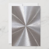 Mattiert Winter - Silber - Brautdusche Einladung (Rückseite)