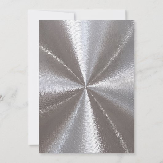 Mattiert Winter - Silber - Brautdusche Einladung (Rückseite)