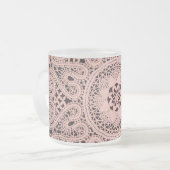 Mattierte 10 oz Mattierte Glass Tasse LACE (Vorderseite Links)