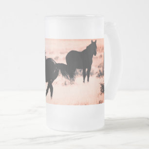 Mattierte 16 oz Mattierte Tasse aus Glas mit WILD 