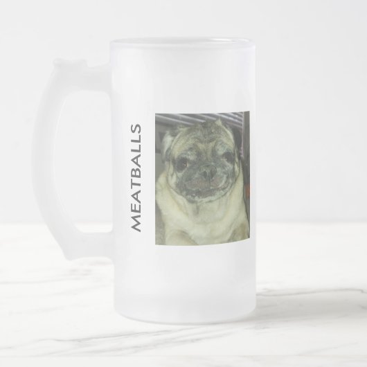 Mattierte 16-Unze-mattierte GlasTasse der Mattglas Bierglas (Links)