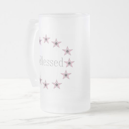 Mattierte 16-Unze-mattierte GlasTassenkunst durch Mattglas Bierglas (Vorderseite Links)