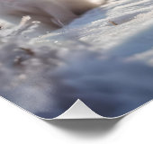 "Mattierte Anleihen: The Arctic Fox and their Cub" Poster (Ecke)