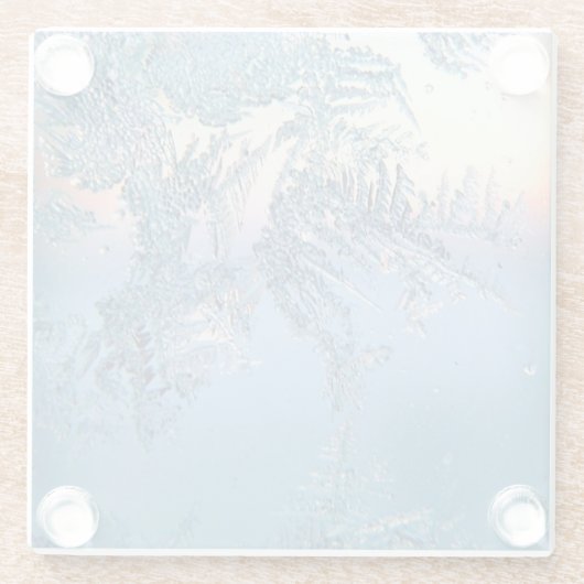 Mattierte Ansicht Glasuntersetzer (Rückseite)