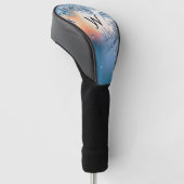 Mattierte Ansicht initialisiert Golf Headcover (angewinkelt)