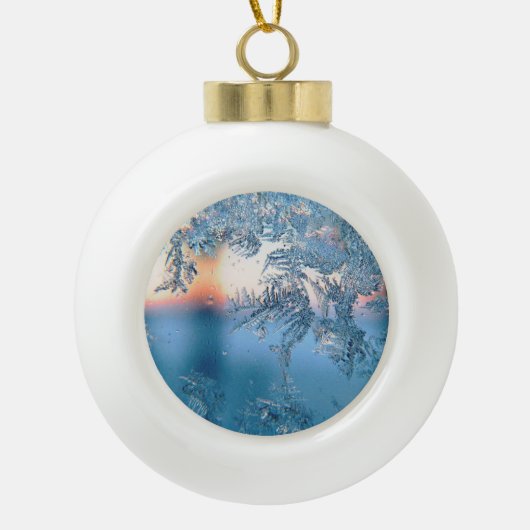 Mattierte Ansicht Keramik Kugel-Ornament (Vorderseite)