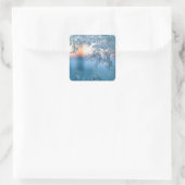 Mattierte Ansicht Quadratischer Aufkleber (Tasche)