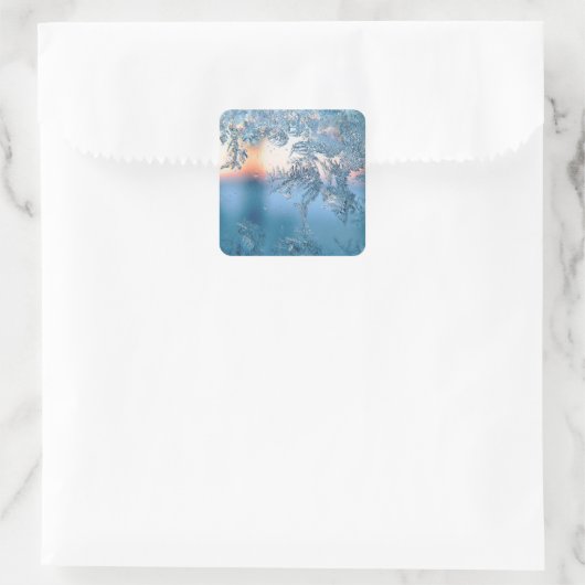 Mattierte Ansicht Quadratischer Aufkleber (Tasche)