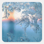 Mattierte Ansicht Quadratischer Aufkleber (Vorderseite)