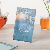 Mattierte Ansicht reserviert Sockelschild (In SItu)