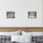 Mattierte Äste und ein schneebedeckter Wald Bilderwand Sets (Schlafzimmer)