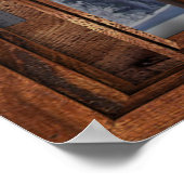 Mattierte Baumkronen Winter Scene Window Illusion Poster (Ecke)