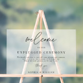 Mattierte Begrüßung bei unserer unverstopften Zere Acrylschild (Neutral)