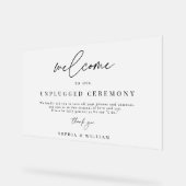 Mattierte Begrüßung bei unserer unverstopften Zere Acrylschild (Winkel)