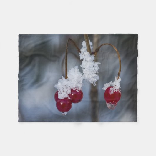 Mattierte Berries Fleecedecke (Vorderseite (Horizontal))