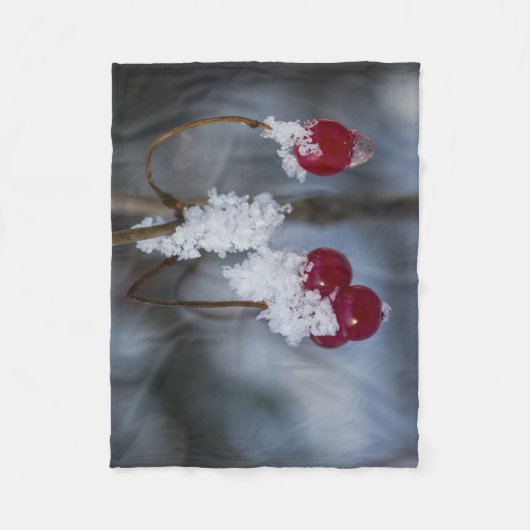 Mattierte Berries Fleecedecke (Vorderseite)