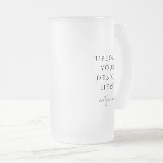 Mattierte Bier-Tasse 10oz oder 16oz Mattglas Bierglas (VorderseiteRechts)