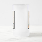 Mattierte Bier Tasse 1970 Retro Vintag (Mittel)