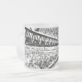 Mattierte Bier-Tasse 296 ml Mattglastasse (Vorderseite Links)