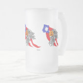 Mattierte Bier-Tasse: Adler Mattglas Bierglas (VorderseiteRechts)