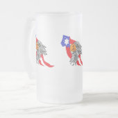 Mattierte Bier-Tasse: Adler Mattglas Bierglas (Vorderseite Links)