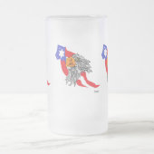 Mattierte Bier-Tasse: Adler Mattglas Bierglas (Mittel)