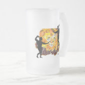 Mattierte Bier-Tasse: Arbeiten Mattglas Bierglas (VorderseiteRechts)