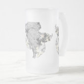 Mattierte Bier-Tasse: Buffalo ist auf dem Laufende Mattglas Bierglas (VorderseiteRechts)