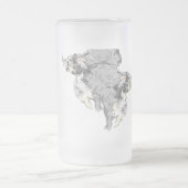 Mattierte Bier-Tasse: Buffalo ist auf dem Laufende Mattglas Bierglas (Mittel)