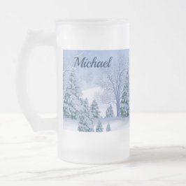 Mattierte Bier-Tasse Channel eine kalte an einem h Mattglas Bierglas