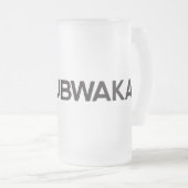 Mattierte Bier-Tasse - CLUBWAKA Wordmark Mattglas Bierglas (VorderseiteRechts)