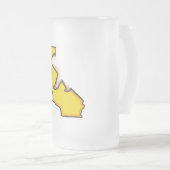 Mattierte Bier-Tasse des Mattglas Bierglas (VorderseiteRechts)