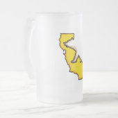 Mattierte Bier-Tasse des Mattglas Bierglas (Vorderseite Links)