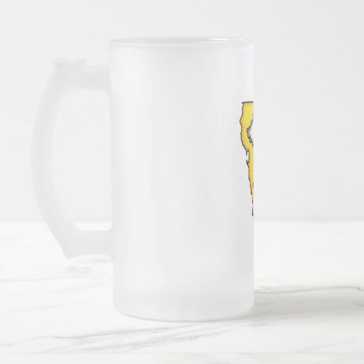 Mattierte Bier-Tasse des Mattglas Bierglas (Links)