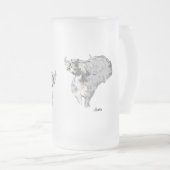 Mattierte Bier-Tasse : Durst als Buffalo Mattglas Bierglas (VorderseiteRechts)